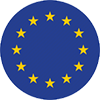 rounded image of european union flag