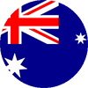 rounded image of australian flag